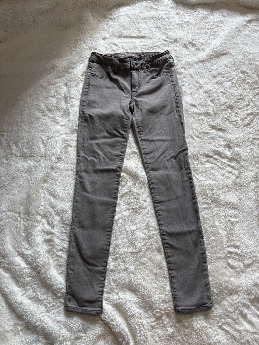 American Eagle Women’s Super Stretch Jeggings Gray Skinny Jeans - Size 4